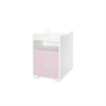 Bed TREND PLUS NEW white+orchid pink /cupboard/